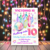 Girly tye dye pink Bowling Birthday Party