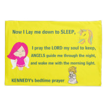Girly Unicorn Pony Bedtime Prayer Personalized