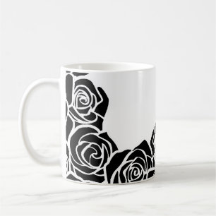 Girly Vintage black roses Coffee Mug