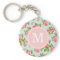 Girly Vintage Roses Floral Monogram