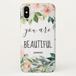 Girly Watercolor Botanical Name Case-Mate iPhone Case