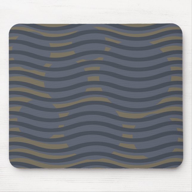 girly wavy geometry modern patterns mouse pad (Front)