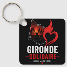 Gironde Solidarity-Keychain Tribute to Firefighter