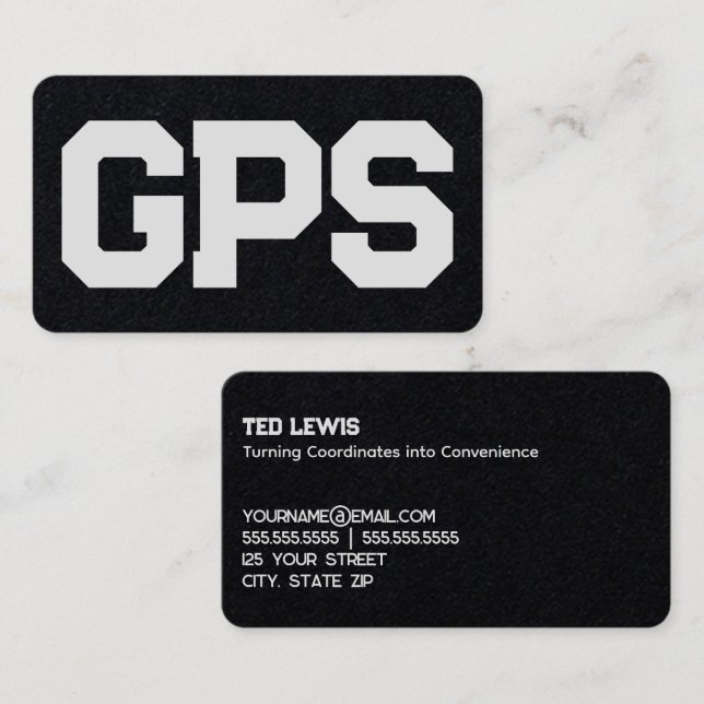 GIS GPS Services Premium Business Card (Front/Back)