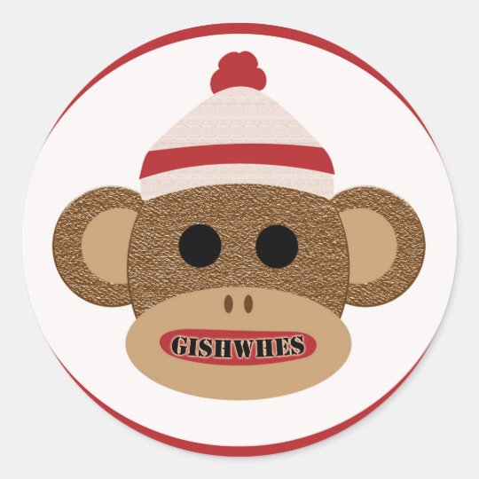 GISHWHES Sock Monkey sticker