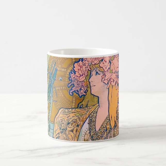 Gismonda, Sarah Bernhardt, Mucha Coffee Mug (Center)