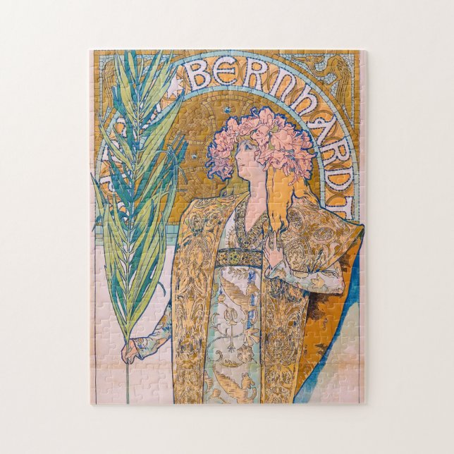 Gismonda, Sarah Bernhardt, Mucha Jigsaw Puzzle (Vertical)