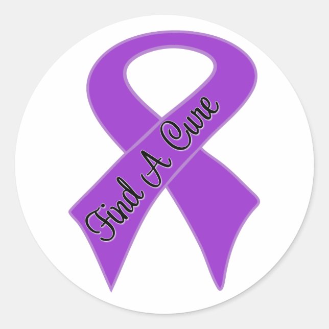 GIST Cancer Find a Cure Classic Round Sticker (Front)