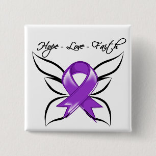 GIST Cancer Hope Love Faith 2 Inch Square Button