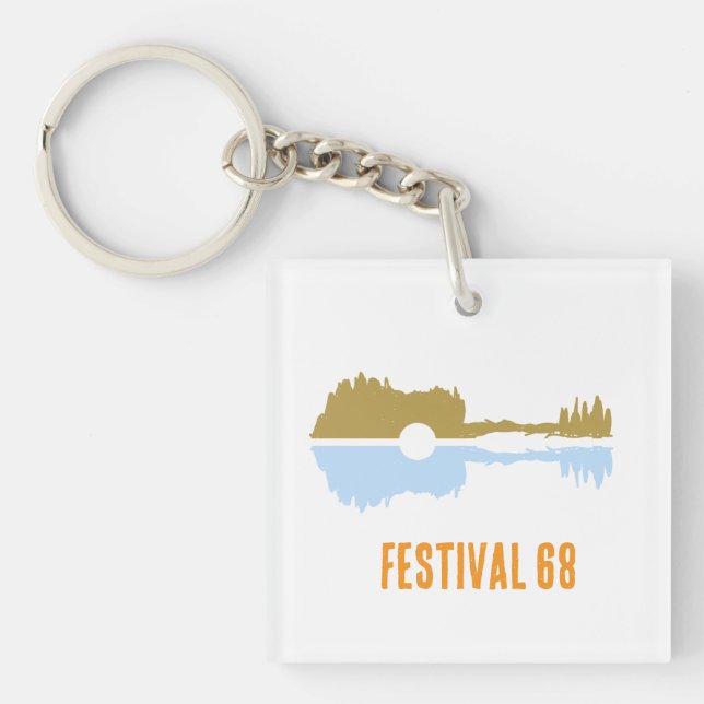 Gitarre pastel  keychain (Front)