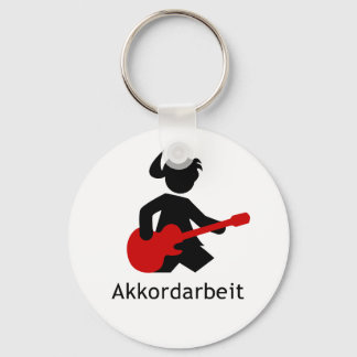 Gitarrengöttin "Akkordarbeit"von Emma Shirt Keychain