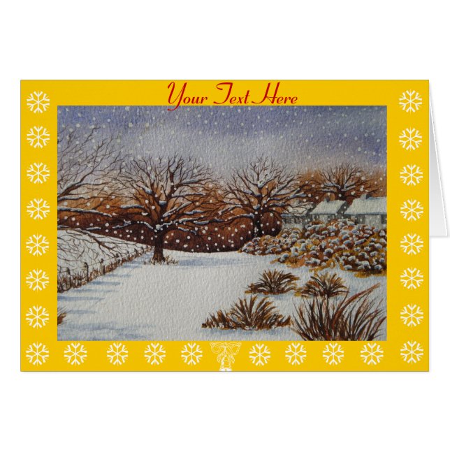 gîtes ruraux neige scène à noël (Devant horizontal)