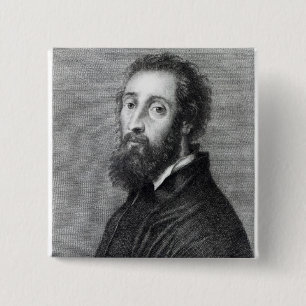 Giulio Romano 2 Inch Square Button