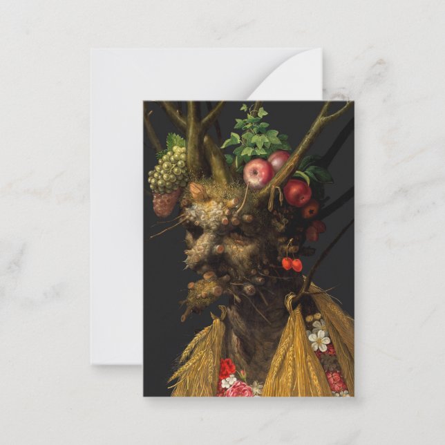 Giuseppe Arcimboldo - Four Seasons in One Head Card (Front)