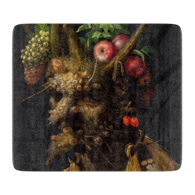 Giuseppe Arcimboldo - Four Seasons in One Head Cutting Board (Front)