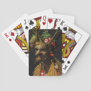 Giuseppe Arcimboldo - Four Seasons in One Head Playing Cards