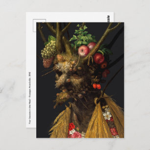 Giuseppe Arcimboldo - Four Seasons in One Head Postcard