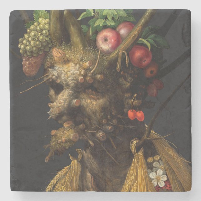 Giuseppe Arcimboldo - Four Seasons in One Head Stone Coaster (Front)