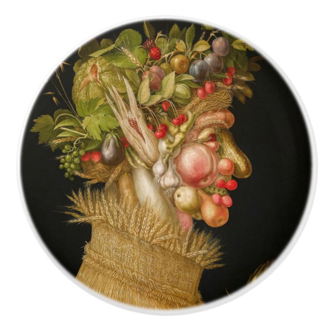 Giuseppe Arcimboldo - Summer Ceramic Knob (Front)