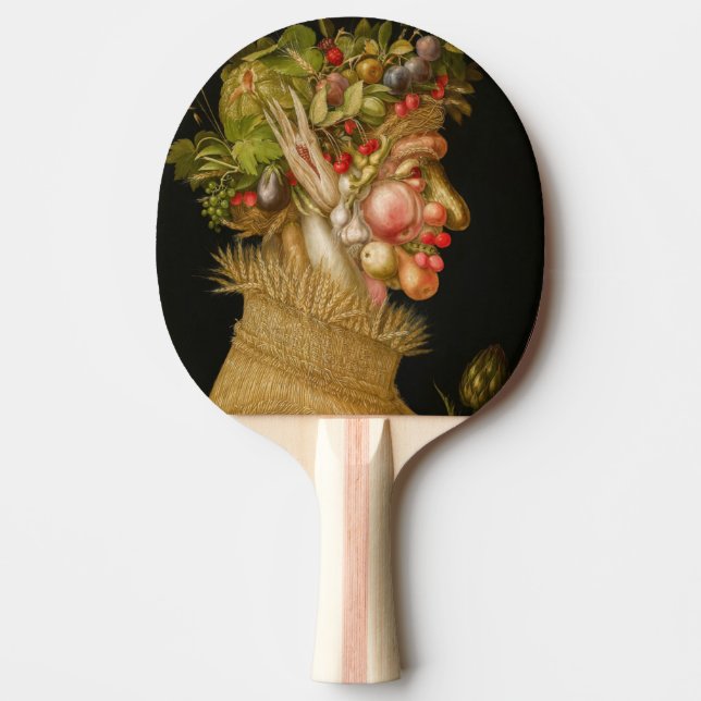 Giuseppe Arcimboldo - Summer Ping Pong Paddle (Front)