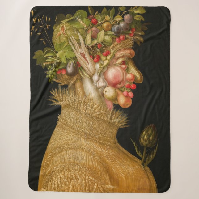 Giuseppe Arcimboldo - Summer Sherpa Blanket (Front)