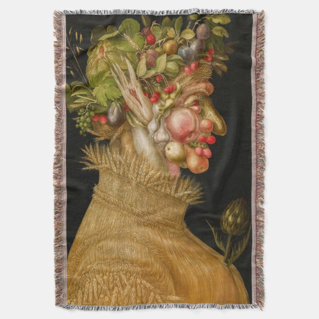 Giuseppe Arcimboldo - Summer Throw Blanket (Front Vertical)