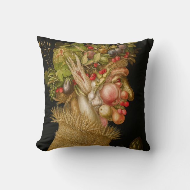 Giuseppe Arcimboldo - Summer Throw Pillow (Front)