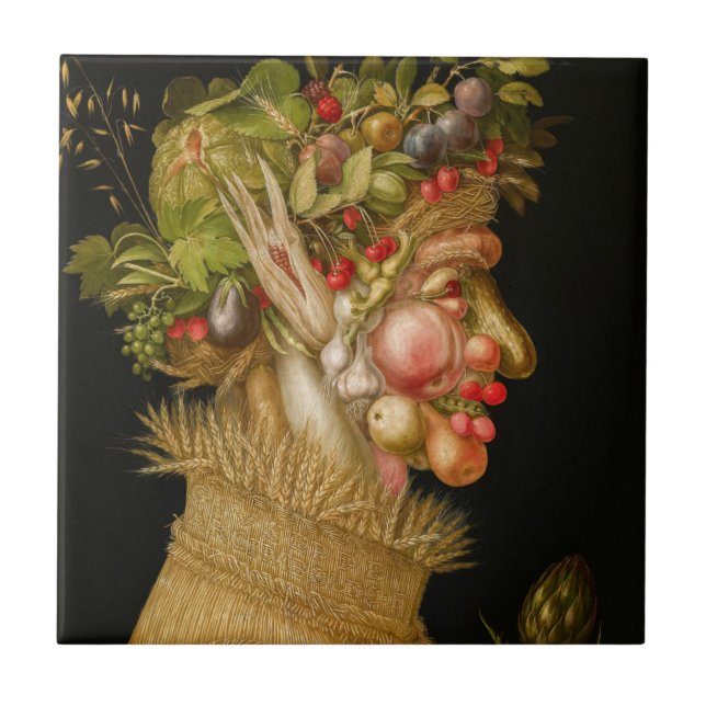 Giuseppe Arcimboldo - Summer Tile (Front)