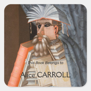 Giuseppe Arcimboldo - The Librarian Square Sticker
