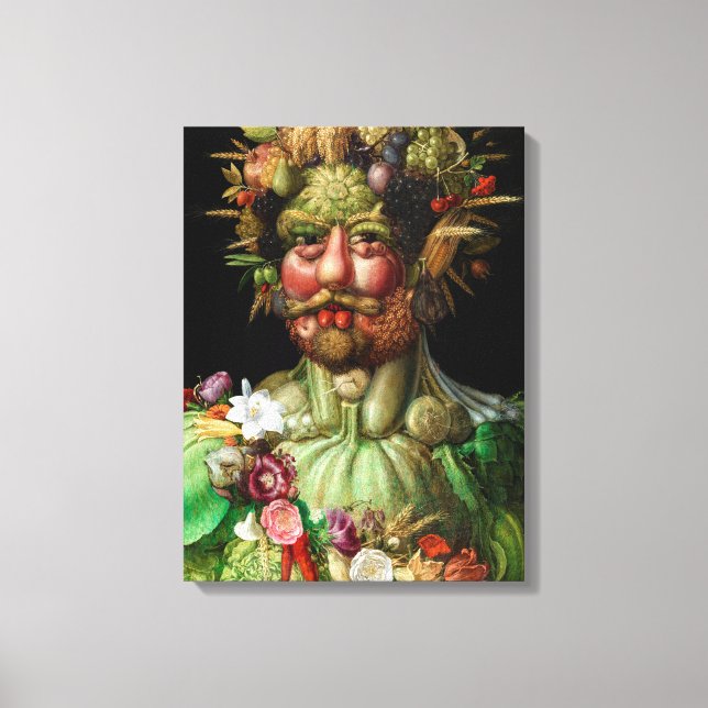 Giuseppe Arcimboldo - Vertumnus Canvas Print (Front)