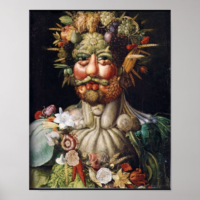 Giuseppe Arcimboldo Vertumnus Poster de l'homme vé (Devant)