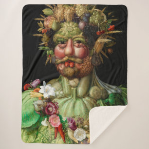 Giuseppe Arcimboldo - Vertumnus Sherpa Blanket