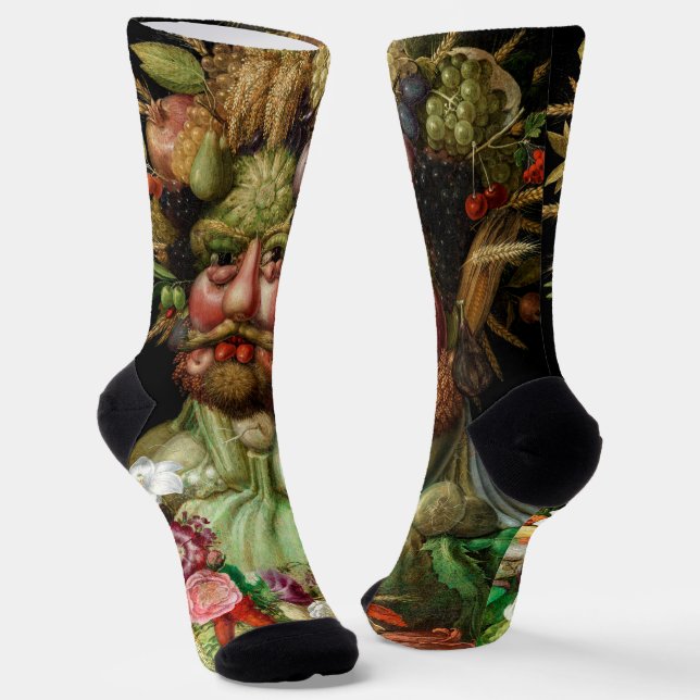 Giuseppe Arcimboldo - Vertumnus Socks (Angled)