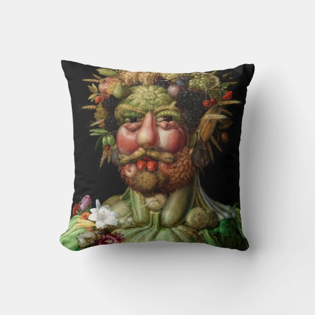 Giuseppe Arcimboldo - Vertumnus Throw Pillow (Front)