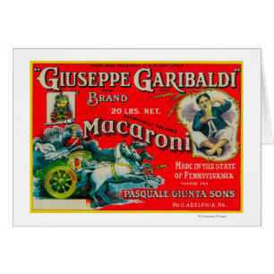 Giuseppe Garibaldi Macaroni Label