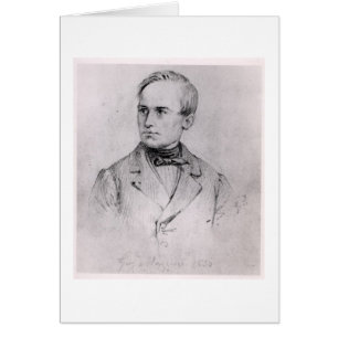 Giuseppe Mazzini (1805-72) 1830 (charcoal) (b/w ph