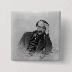 Giuseppe Mazzini 2 Inch Square Button