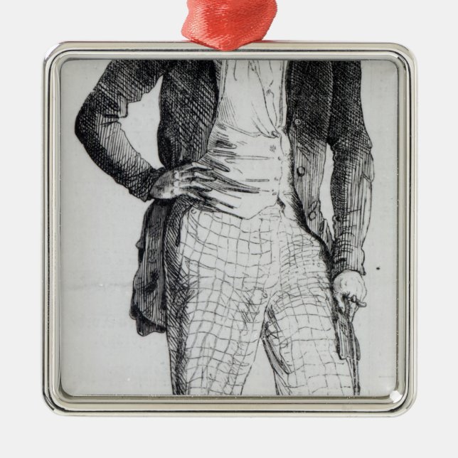 Giuseppe Mazzini Metal Ornament (Front)