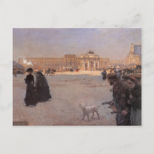 Giuseppe Nittis- The Ruins of the Tuileries Postcard
