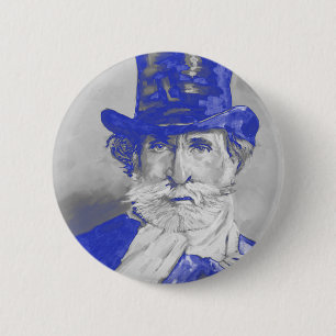 Giuseppe Verdi 2 Inch Round Button