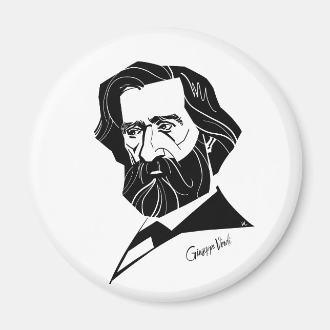 Giuseppe Verdi Magnet (Front)