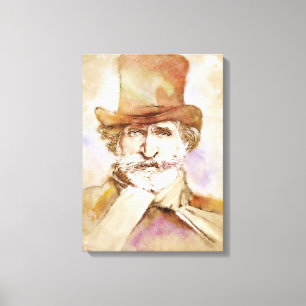 Giuseppe Verdi sur Toile - Aquarelle