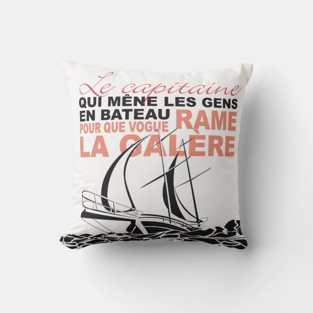 Give a direction to your throw pillow (Front)