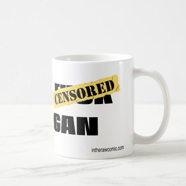 Give a F*ck Go Vegan Coffee Mug (Right)