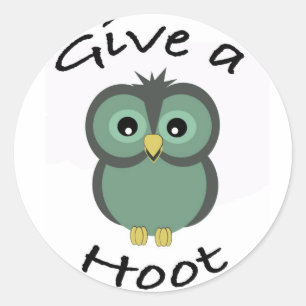 GIve a Hoot Sticker
