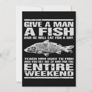 Give A Man A Fish Funny Carp Fishing Angling Gift