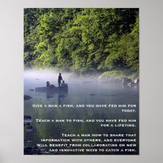 Give a man a fish poster
