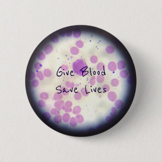 Give Blood Save Lives Button