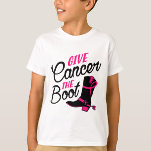 Give Cancer The Boot Breast Cancer Awareness T-Shirt