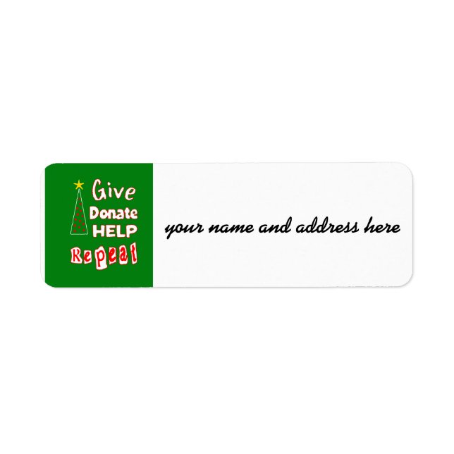 give, donate, help, repeat (Front)